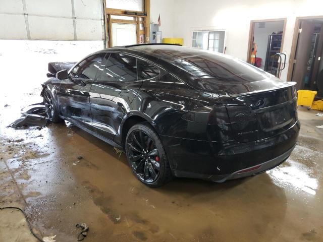 5YJSA1E47GF127525 - 2016 TESLA MODEL S Սև լուսանկար 3