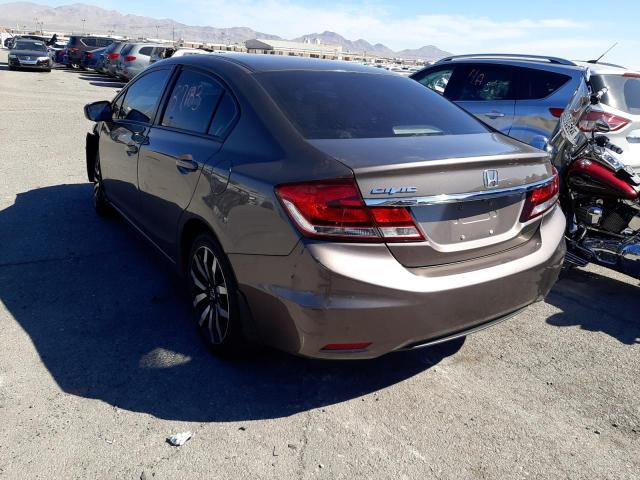 2HGFB2F95FH526362 - 2015 HONDA CIVIC EXL Qəhvəyi foto 3