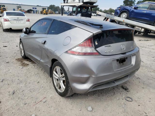 JHMZF1D42CS001344 - 2012 HONDA CR-Z GRAY photo 3