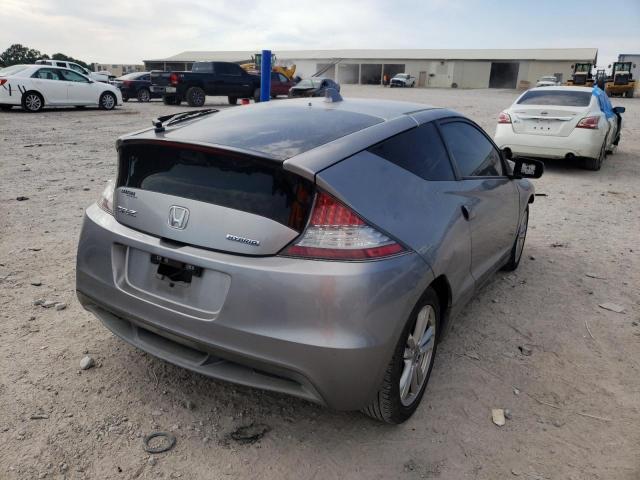 JHMZF1D42CS001344 - 2012 HONDA CR-Z GRAY photo 4