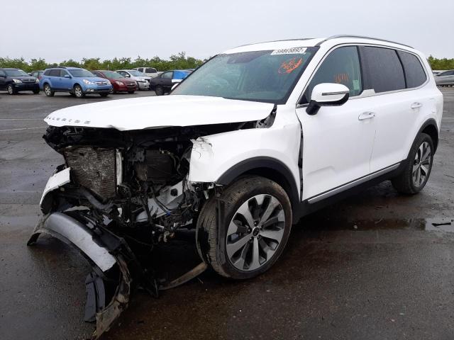 5XYP6DHC4MG166735 - 2021 KIA TELLURIDE WHITE photo 2