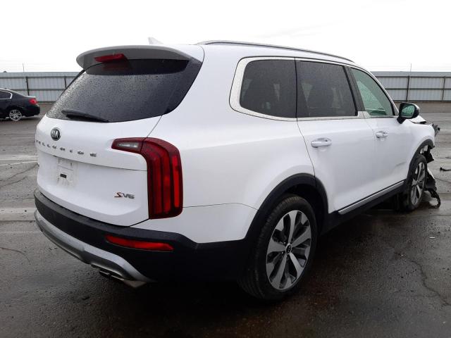 5XYP6DHC4MG166735 - 2021 KIA TELLURIDE WHITE photo 4