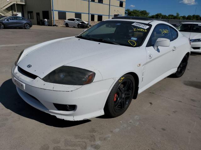 KMHHN65F76U230846 - 2006 HYUNDAI TIBURON GT WHITE photo 2