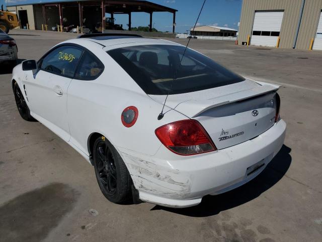 KMHHN65F76U230846 - 2006 HYUNDAI TIBURON GT WHITE photo 3