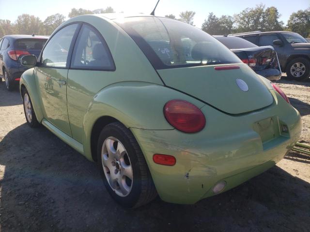 3VWCK21C12M455254 - 2002 VOLKSWAGEN NEW BEETLE 绿色 照片 3
