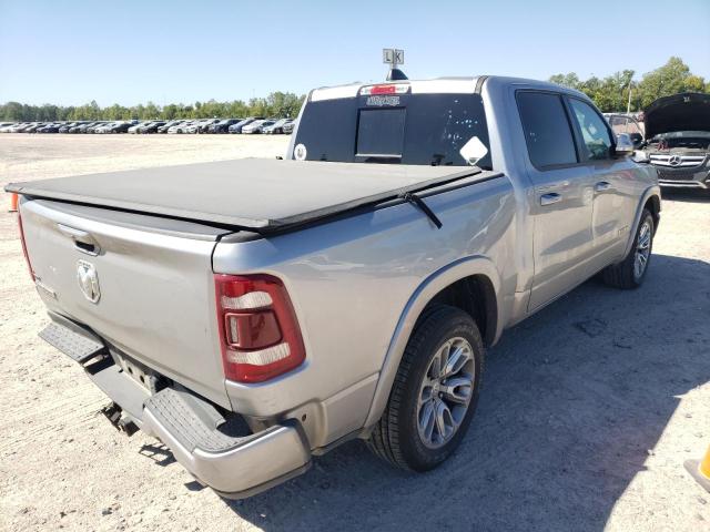 1C6RREJT4KN738481 - 2019 RAM 1500 LARAM SILVER photo 4