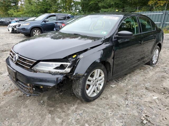 3VW1K7AJ1FM352022 - 2015 VOLKSWAGEN JETTA BASE BLACK photo 2