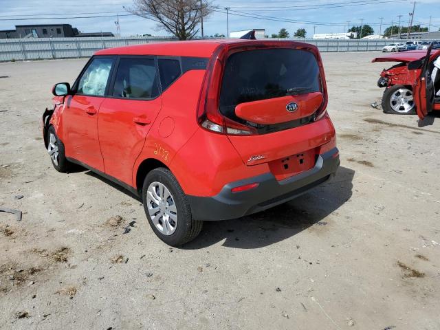 KNDJ23AU4M7****** - 2021 KIA SOUL LX RED photo 3