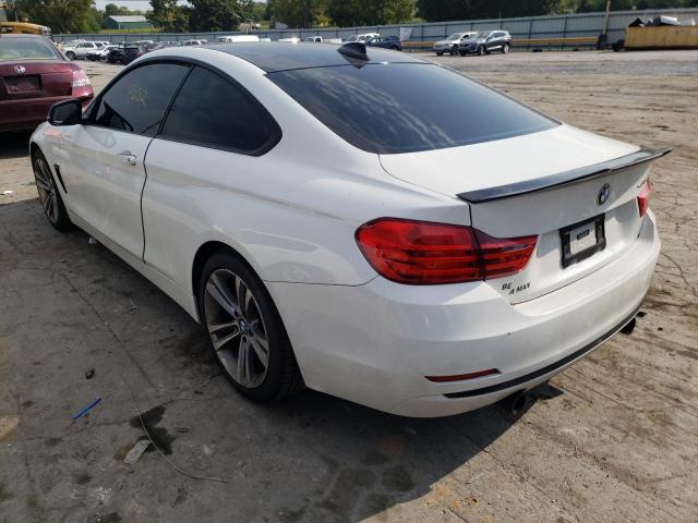 WBA3R1C55EK190693 - 2014 BMW 435 I WHITE photo 3