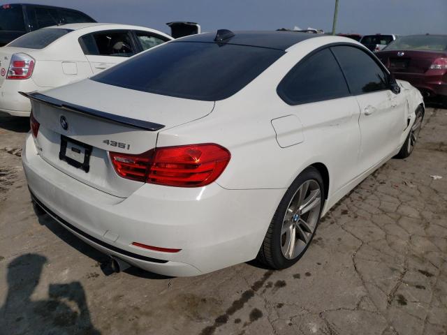 WBA3R1C55EK190693 - 2014 BMW 435 I WHITE photo 4