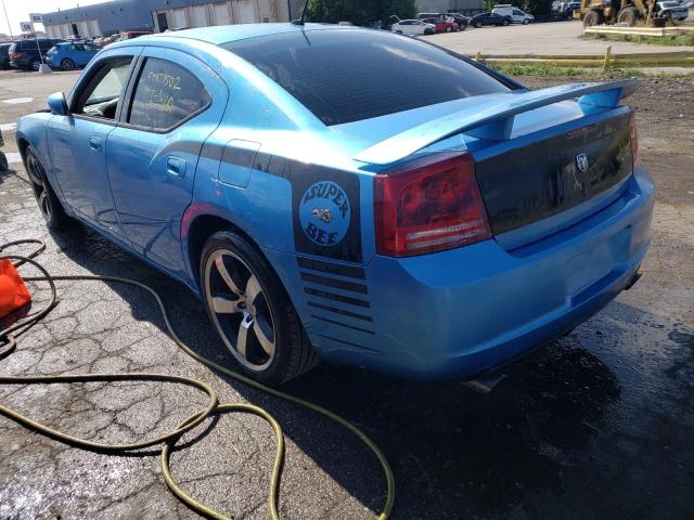 2B3LA73W78H171890 - 2008 DODGE CHARGER SR BLUE photo 3