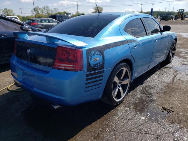 2B3LA73W78H171890 - 2008 DODGE CHARGER SR BLUE photo 4