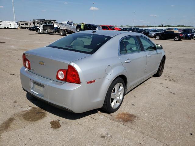 1G1ZB5EB9AF119262 - 2010 CHEVROLET MALIBU LS SILVER photo 4