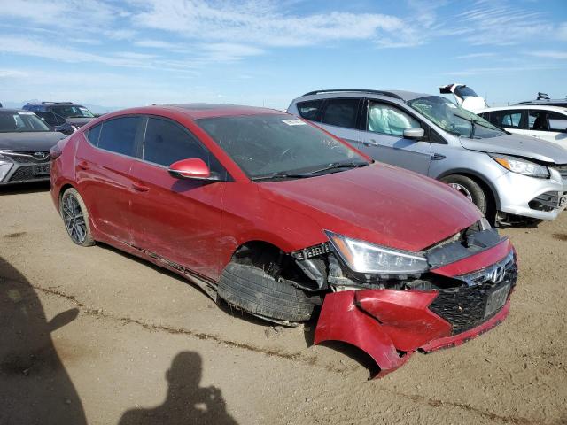 KMHD04LBXKU814248 - 2019 HYUNDAI ELANTRA SP MAROON photo 1