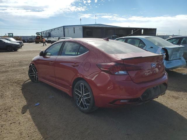 KMHD04LBXKU814248 - 2019 HYUNDAI ELANTRA SP MAROON photo 3