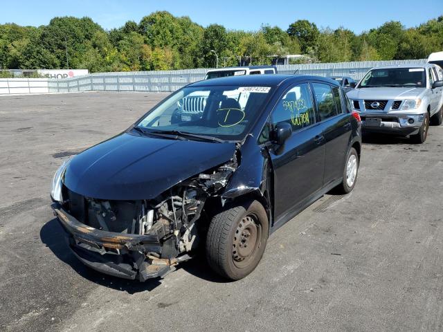 3N1BC1CP6BL410146 - 2011 NISSAN VERSA S BLACK photo 2