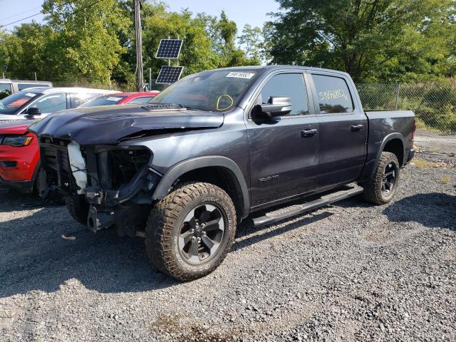 1C6SRFLT8KN589822 - 2019 RAM 1500 REBEL GRAY photo 2