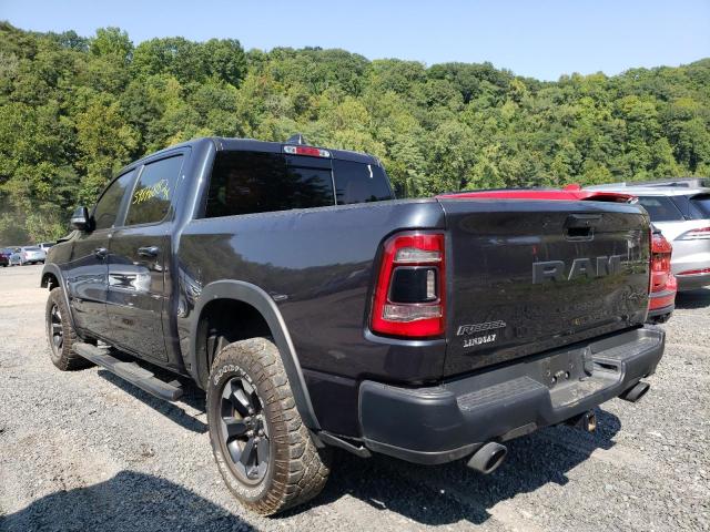 1C6SRFLT8KN589822 - 2019 RAM 1500 REBEL GRAY photo 3