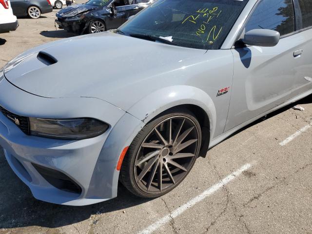 2C3CDXGJ9MH595302 - 2021 DODGE CHARGER SC GRAY photo 9