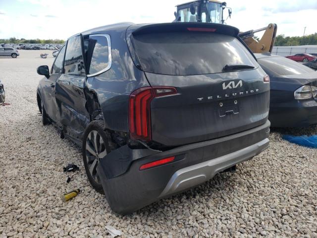 5XYP34HC1NG239778 - 2022 KIA TELLURIDE CHARCOAL photo 3