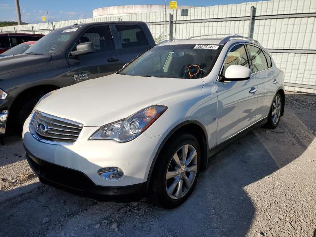 JN1BJ0HR3EM192655 - 2014 INFINITI QX50 WHITE photo 2