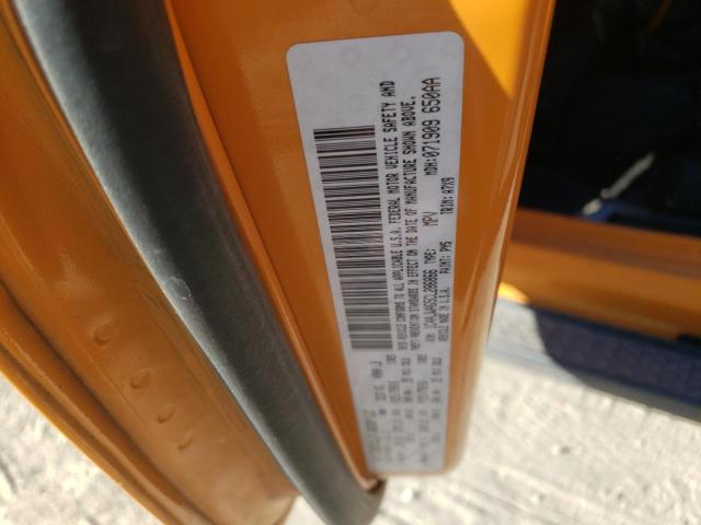 1C4AJWAG5CL286866 - 2012 JEEP WRANGLER S YELLOW photo 10