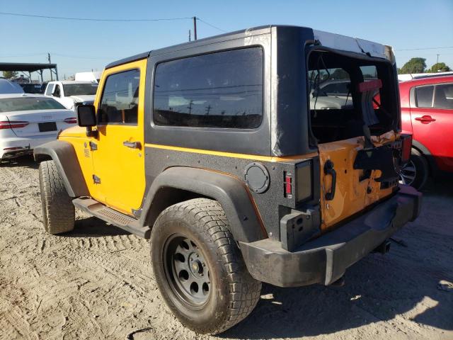 1C4AJWAG5CL286866 - 2012 JEEP WRANGLER S YELLOW photo 3