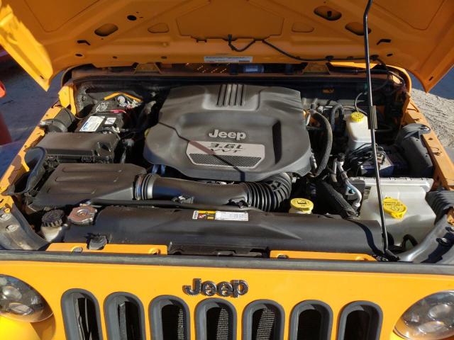 1C4AJWAG5CL286866 - 2012 JEEP WRANGLER S YELLOW photo 7