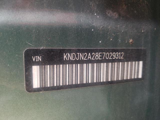 KNDJN2A28E7029312 - 2014 KIA SOUL GREEN photo 10