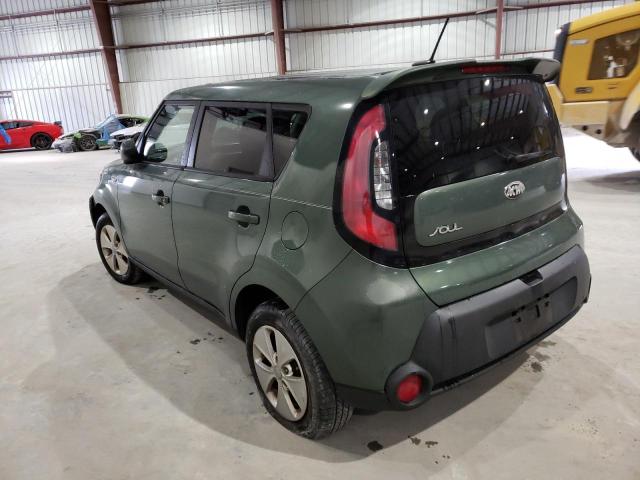 KNDJN2A28E7029312 - 2014 KIA SOUL GREEN photo 3