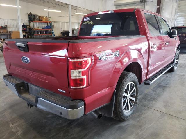 1FTEW1EP0LKE05901 - 2020 FORD F150 SUPER RED photo 4