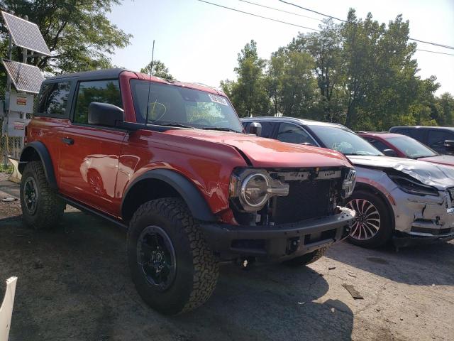 1FMDE5CH2NLA73695 - 2022 FORD BRONCO BAS ORANGE photo 1