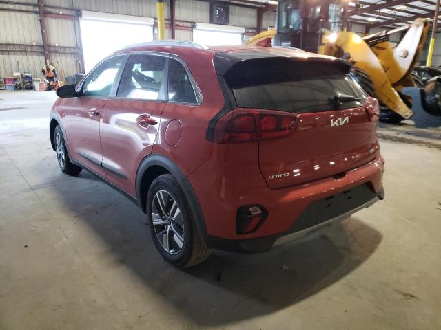 KNDCB3LCXN5537080 - 2022 KIA NIRO LX ORANGE photo 3