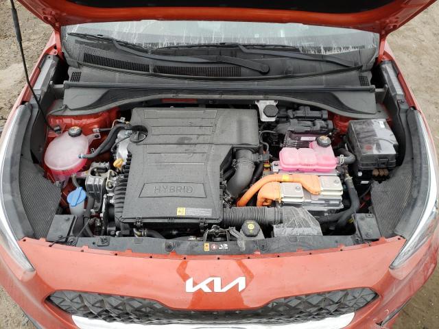 KNDCB3LCXN5537080 - 2022 KIA NIRO LX ORANGE photo 7