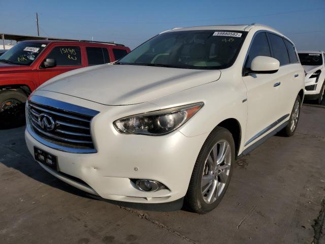 5N1CL0MN6FC515906 - 2015 INFINITI QX60 HYBRI WHITE photo 2