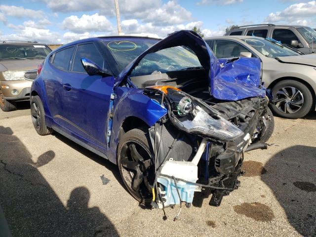 KMHTC6AE7DU172750 - 2013 HYUNDAI VELOSTER T BLUE photo 1