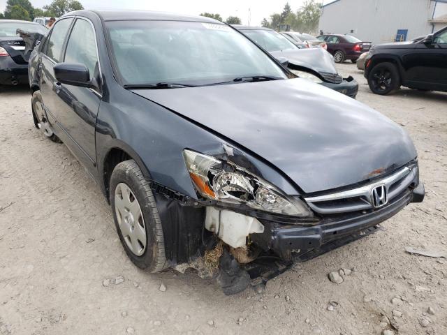 1HGCM55487A025549 - 2007 HONDA ACCORD LX BLUE photo 1