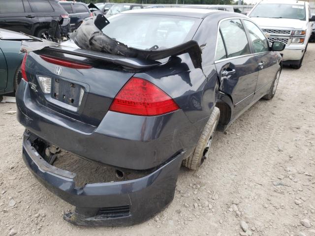 1HGCM55487A025549 - 2007 HONDA ACCORD LX BLUE photo 4