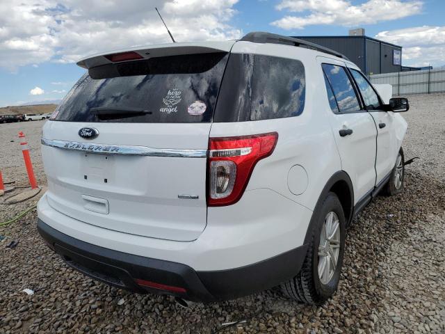 1FM5K8B88DGB06822 - 2013 FORD EXPLORER WHITE photo 4