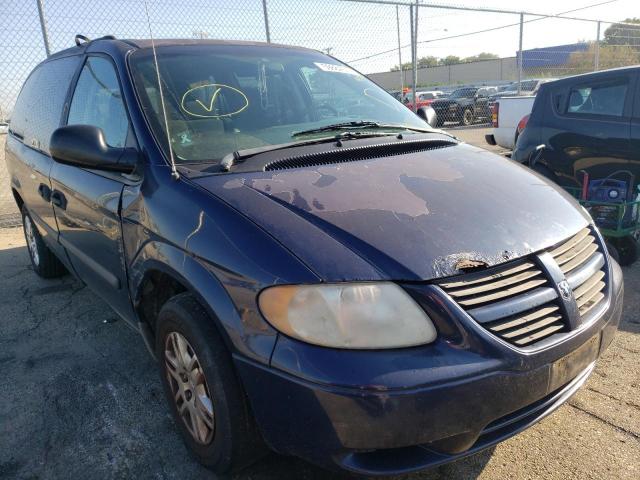 1D4GP24R05B362245 - 2005 DODGE CARAVAN BLUE photo 1