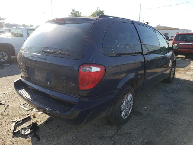 1D4GP24R05B362245 - 2005 DODGE CARAVAN BLUE photo 4