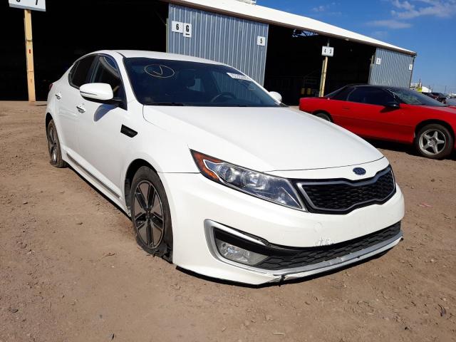 KNAGM4AD1C5012187 - 2012 KIA OPTIMA HYB WHITE photo 1