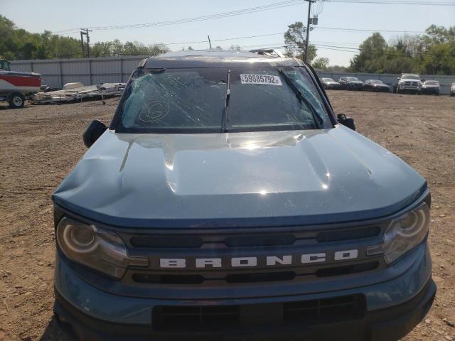 3FMCR9B64MRA26062 - 2021 FORD BRONCO SPO BLUE photo 9