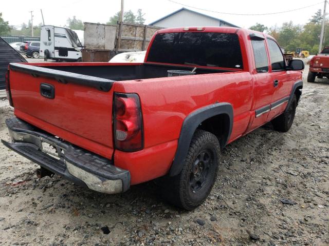 2GCEK19V741100563 - 2004 CHEVROLET silverado RED photo 4