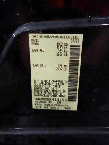 1N4AZ0CP0DC413453 - 2013 NISSAN LEAF S BLACK photo 10