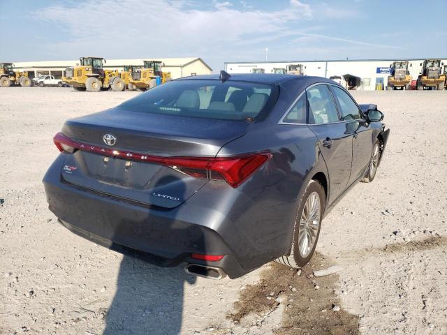 4T1BZ1FB2KU031268 - 2019 TOYOTA AVALON XLE CHARCOAL photo 4