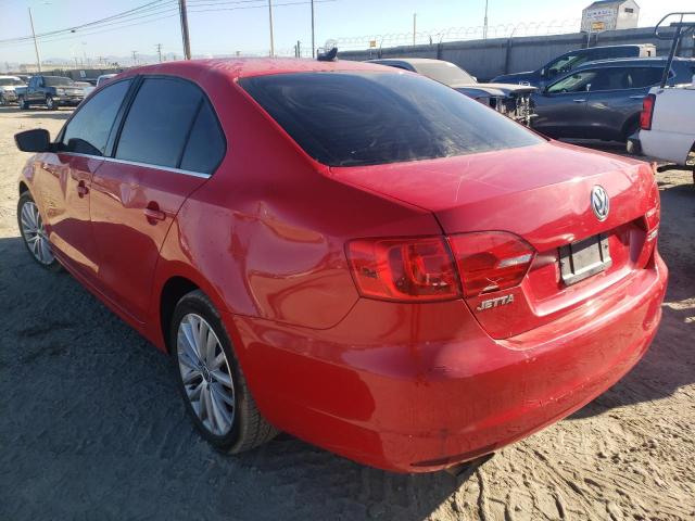 3VWLX7AJ6BM377373 - 2011 VOLKSWAGEN JETTA SEL RED photo 3