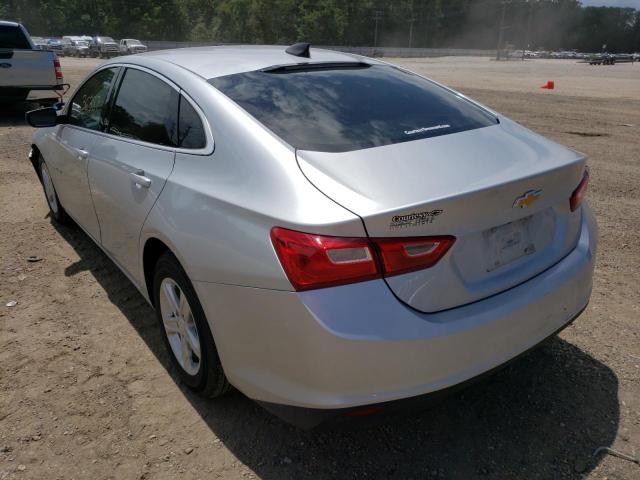 1G1ZB5ST3LF073671 - 2020 CHEVROLET MALIBU LS SILVER photo 3