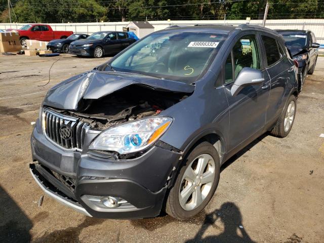 KL4CJBSB4FB159759 - 2015 BUICK ENCORE CON GRAY photo 2