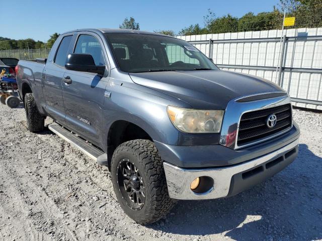 5TFBT54168X010261 - 2008 TOYOTA TUNDRA DOU GRAY photo 1